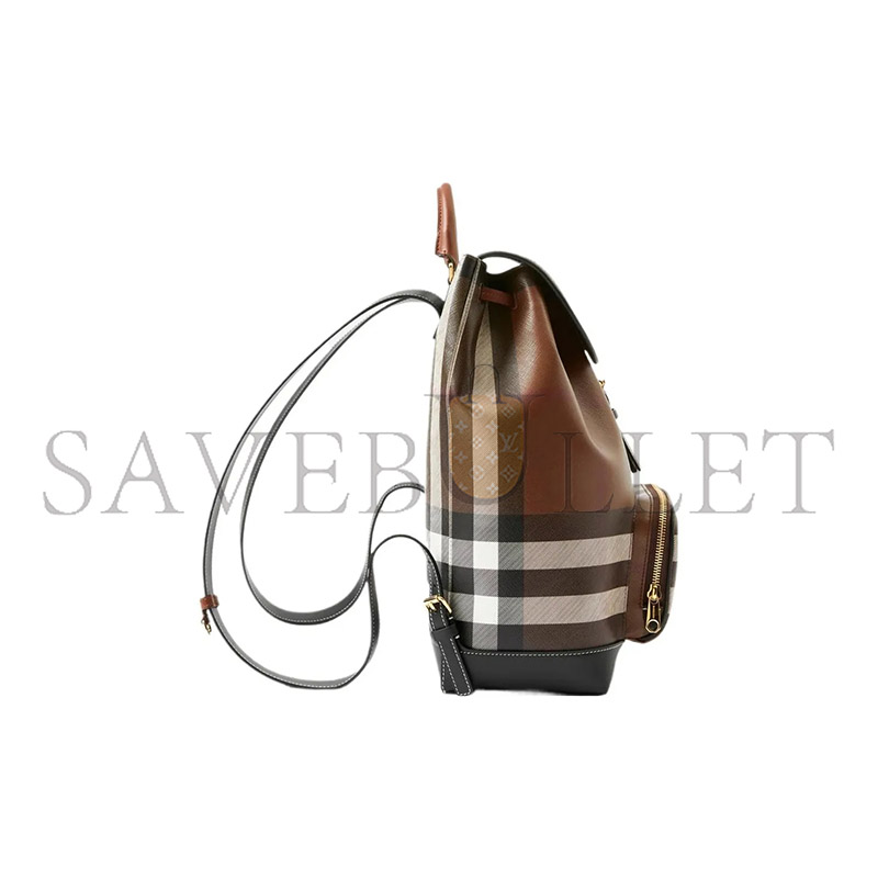 Bv*b*rry plaid backpack 80696641 (37*24*13cm)